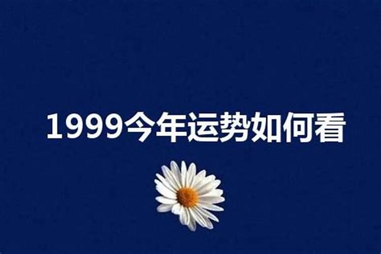 1999年的今年运势