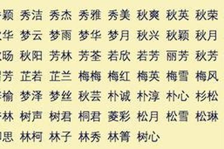 五行属木的字起名网