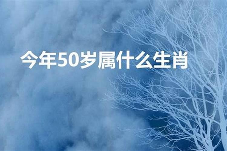 今年50岁属什么的？