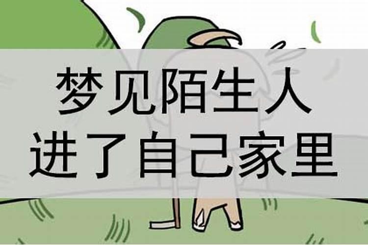 梦见陌生人进了自己家里被赶走啦