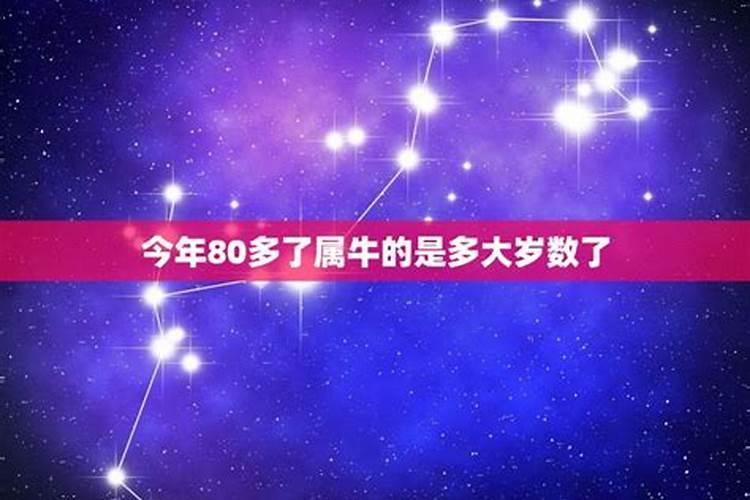 80后属牛今年多大