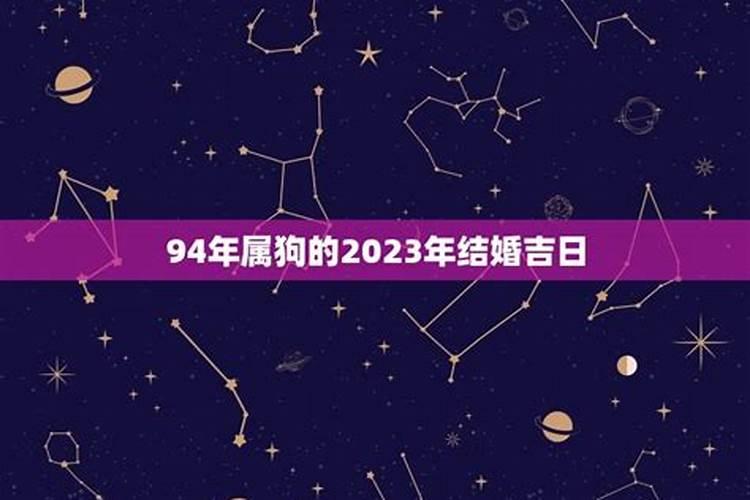 94年属狗人2023年结婚大利月