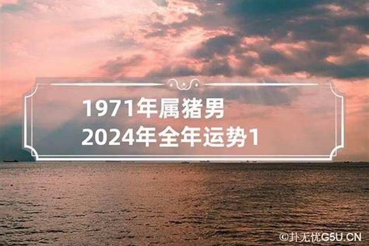 属猪71年男2023年运势