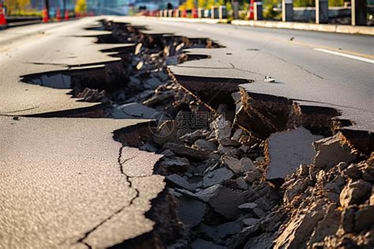 梦到地震预示什么地面裂为两半