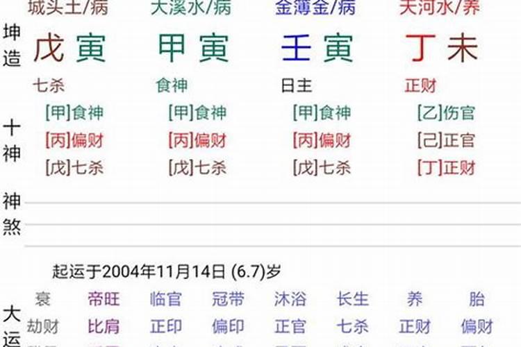 八字排盘中的病是什么意思