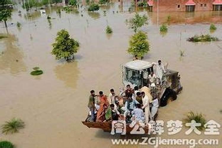 梦见洪水来了逃生成功