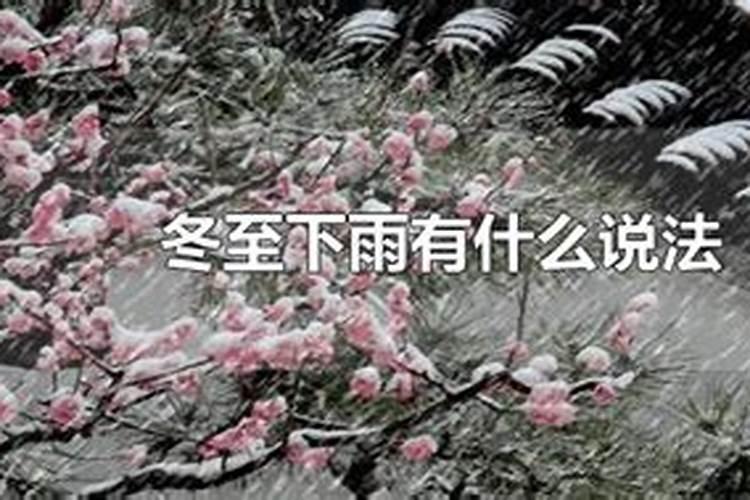 冬至祭祖下雨有什么说法