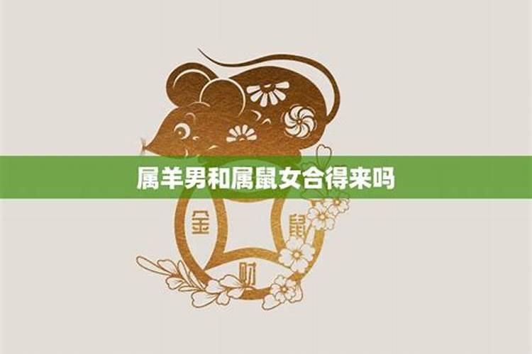 生肖鼠跟羊属相合得来吗