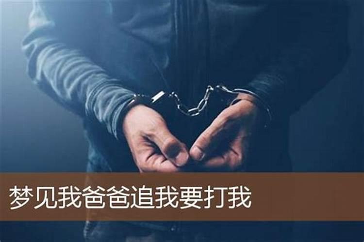 梦见爸爸拿斧子追我