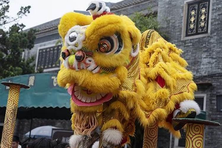 醒狮中元节祭祀