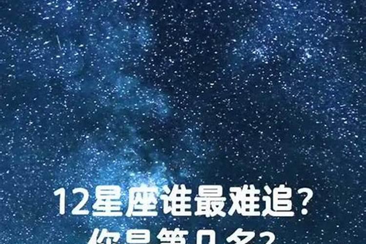 12星座哪个最难追