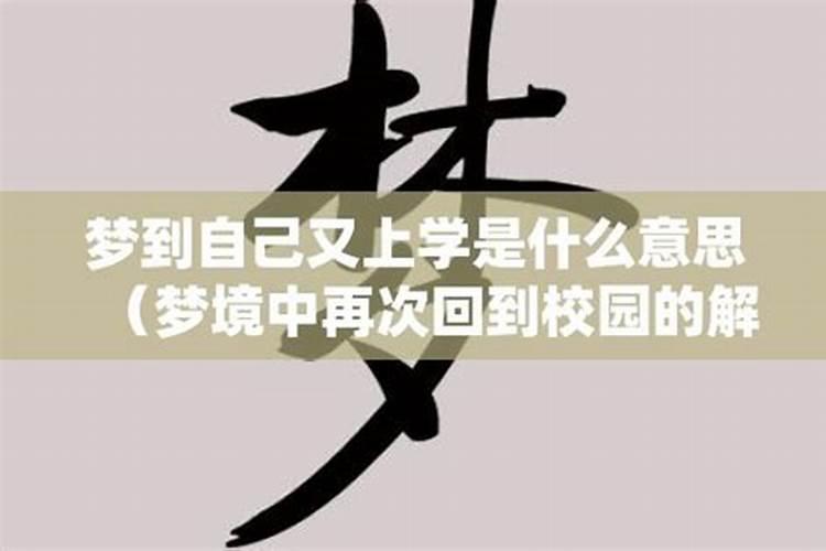 梦见自己上学是什么意思？？大学时代的回忆