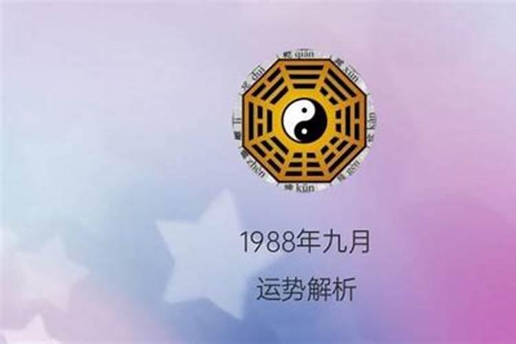 1988年九月初九命运