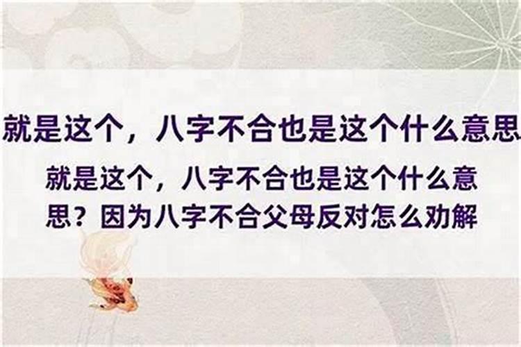 我和婆婆相克八字不合