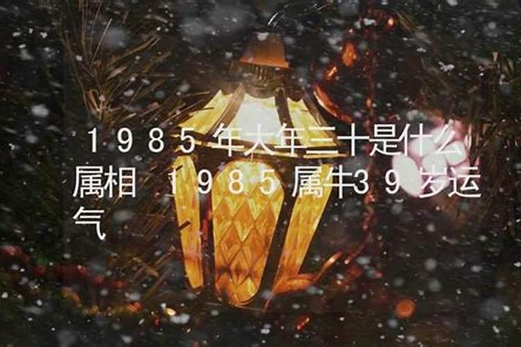 1985属啥生肖？