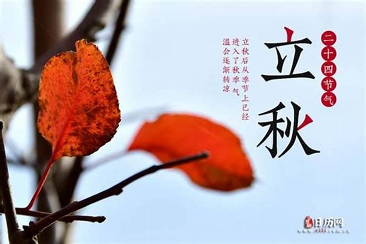 立秋日历今年几月几号立秋