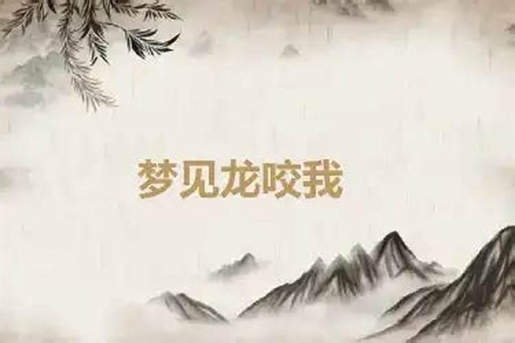 梦见龙咬我自己好不好