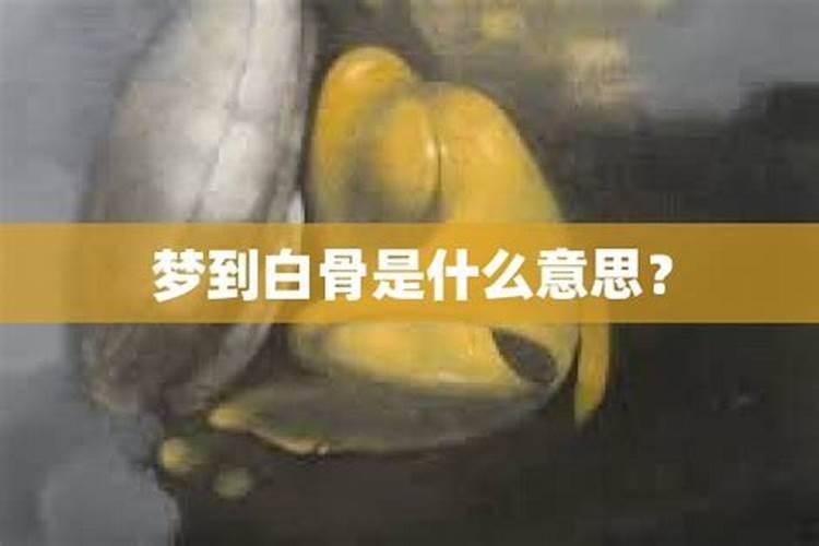 梦到自己的白骨什么意思