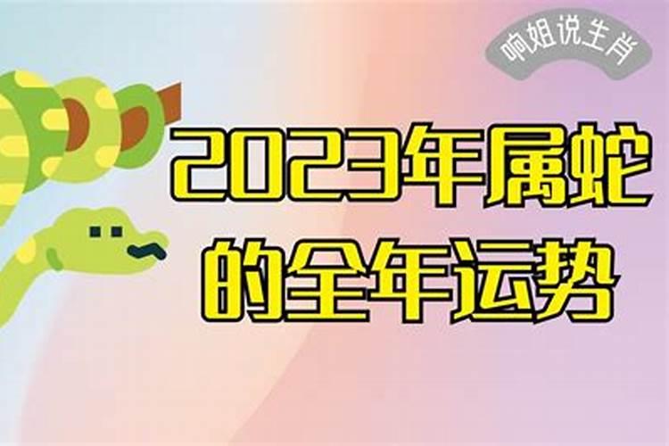 2023属蛇人全年运势