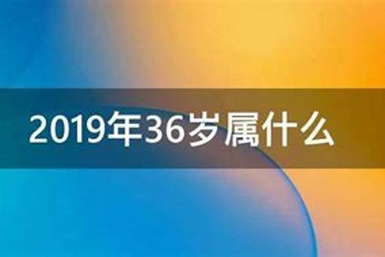 2023年周岁36岁属什么生肖的