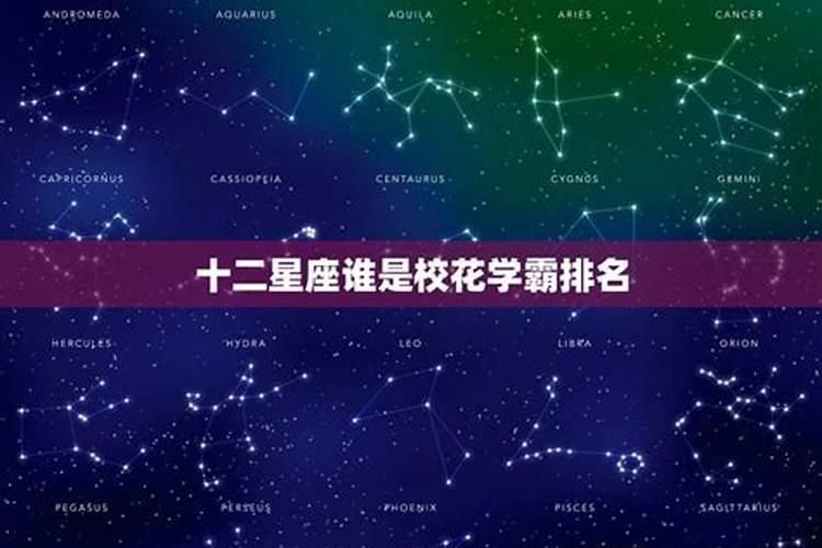 12星座谁是校花学霸