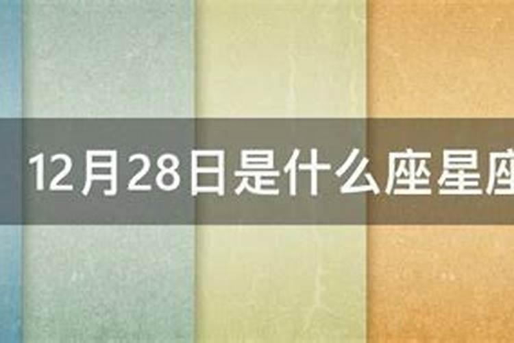 12月28日是什么星座男孩？12月28什么星座阴历