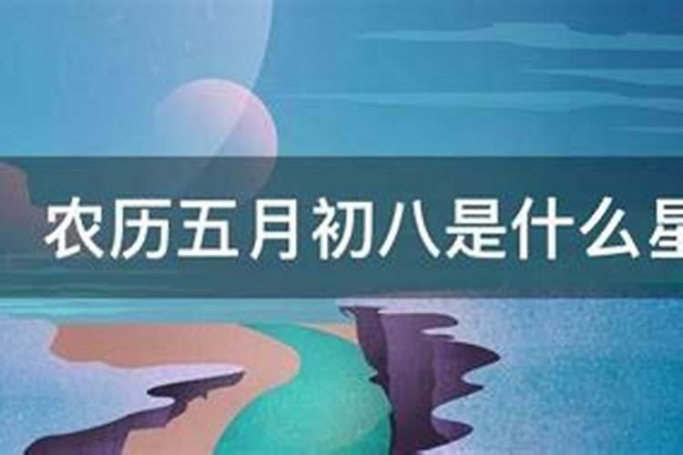 农历五月初8是什么星座