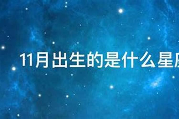 11月份出生的是什么星座男