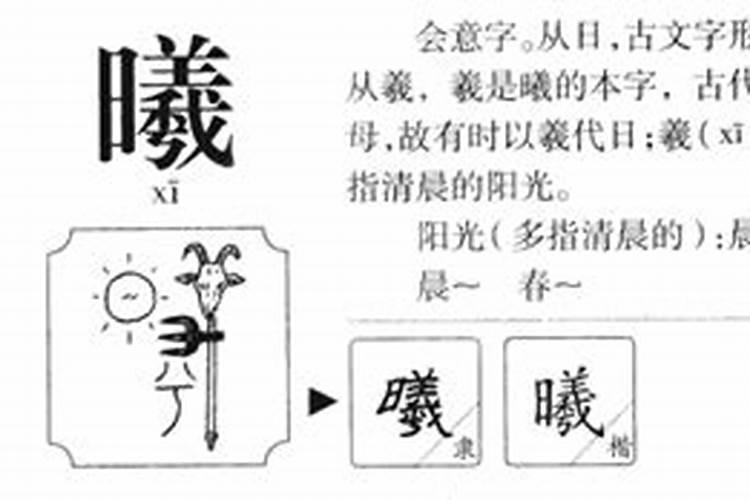 曦字五行属什么和意义