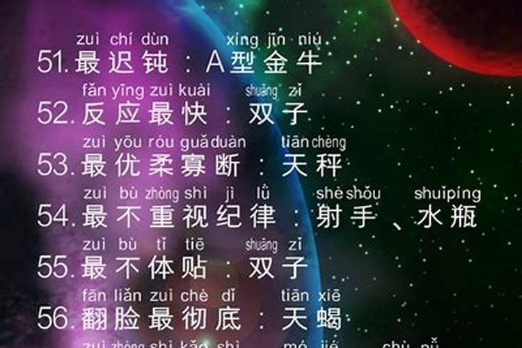 十二星座各种排名顺序