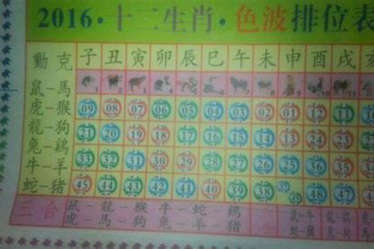 12生肖对应的数字