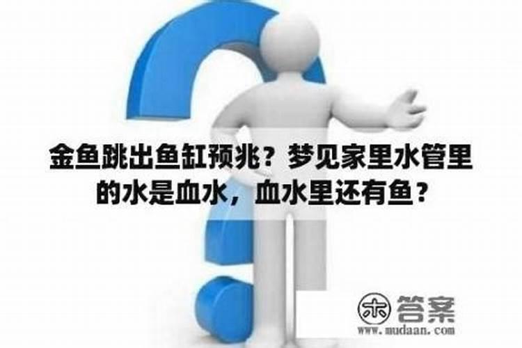 梦见家里有水有鱼，周公解梦