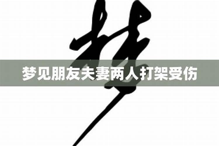 梦见别人夫妻俩打架把腿切了