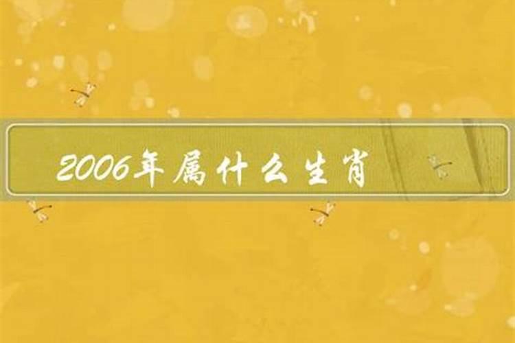 2006年出生的是属什么的