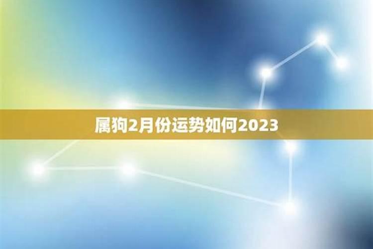 属狗2月份运程如何