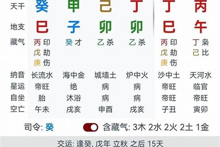 辛丑年辛卯月己巳日戊辰时