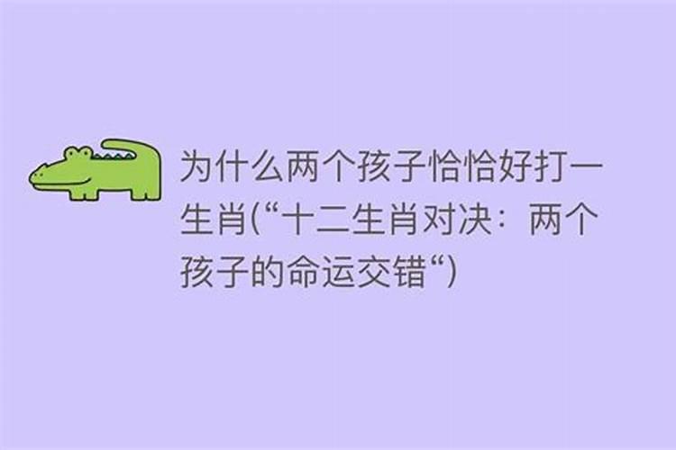 两个孩子是什么生肖